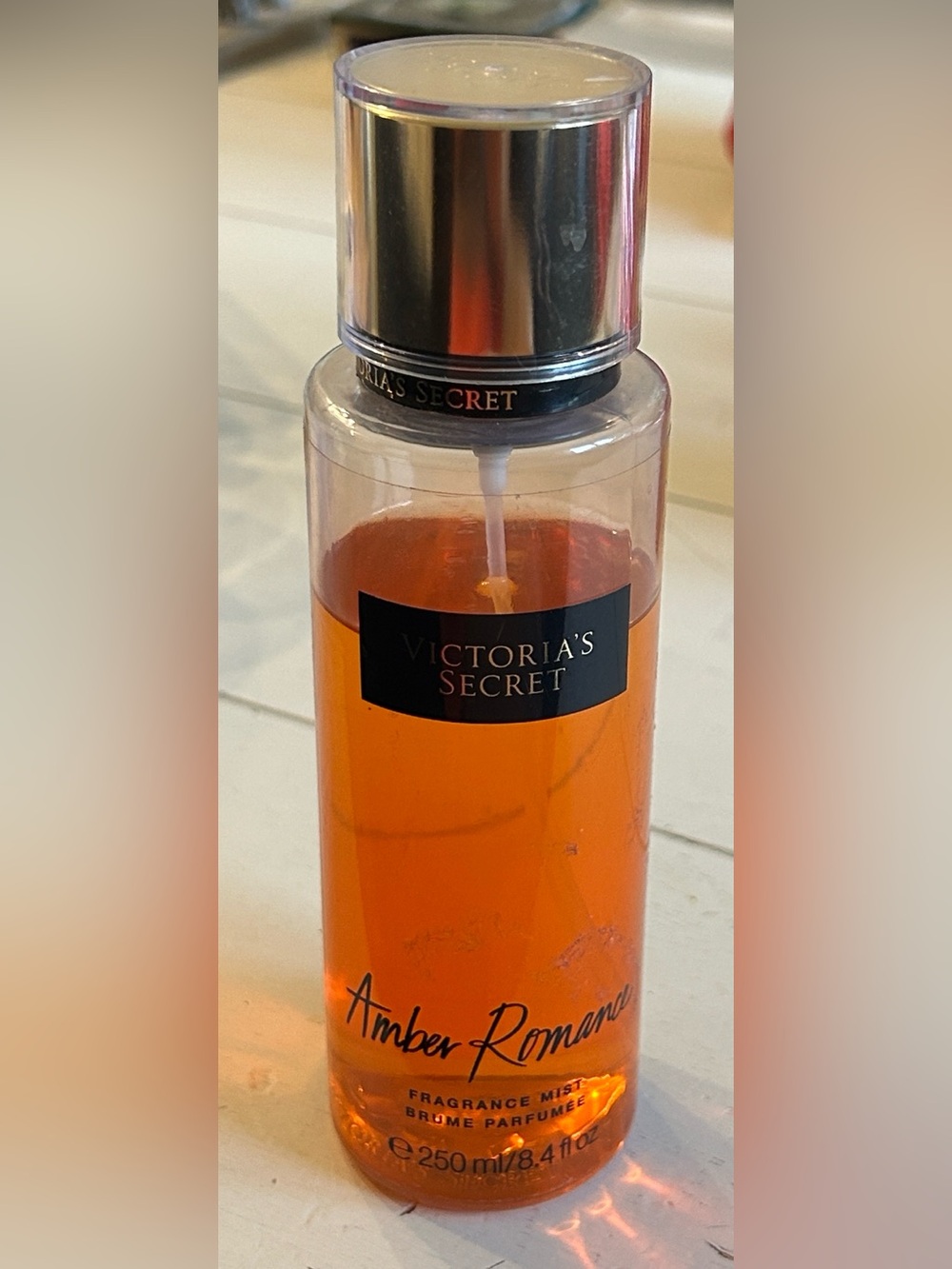 Victoria's Secret Amber Romance Fragrance Mist - Orange Bottle